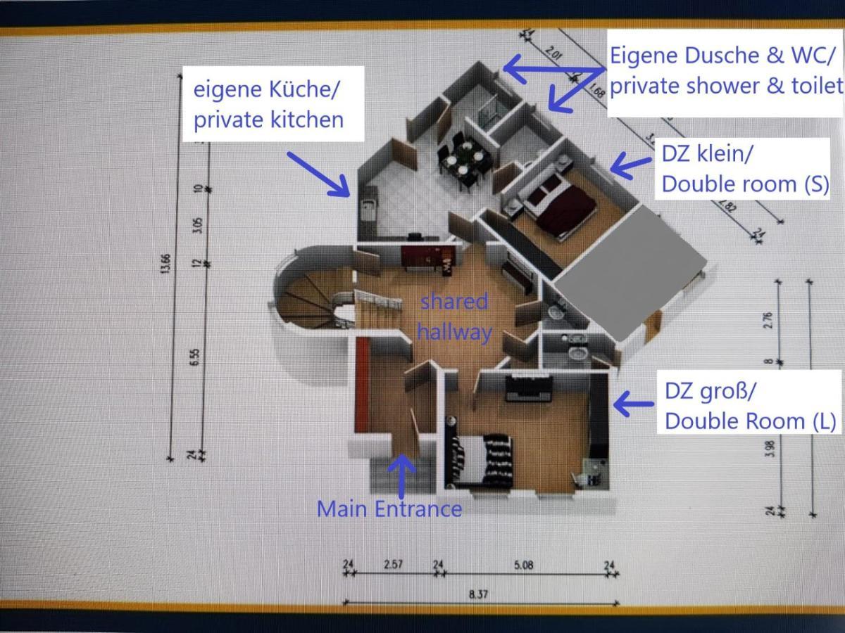 Villa Hanseart Luebeck - Privatzimmer In Zentraler Lage エクステリア 写真